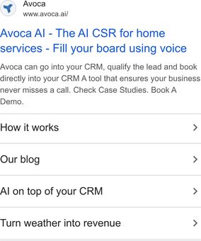 Ad by Avoca