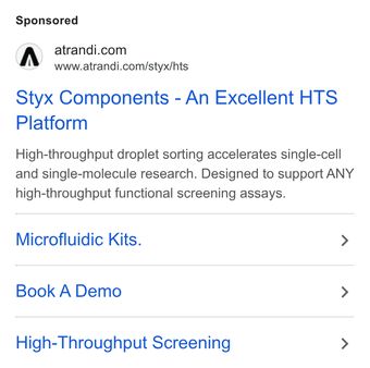 Ad by Droplet Genomics UAB