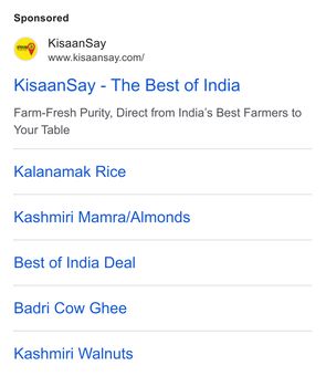 Ad by KisaanSay