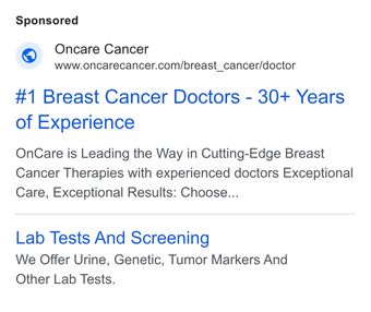 Ad by Oncare Cancer