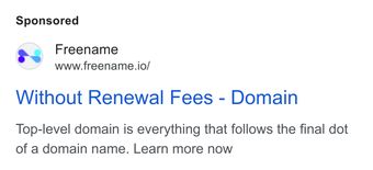 Ad by Freename