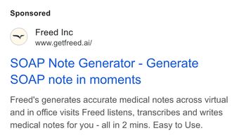 Ad by Freed