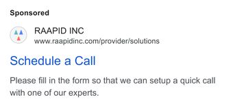 Ad by RAAPID INC