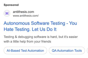 Ad by Antithesis