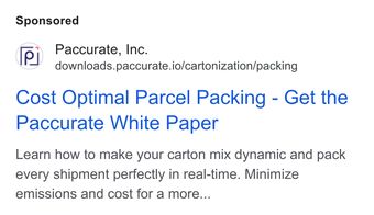 Ad by Paccurate