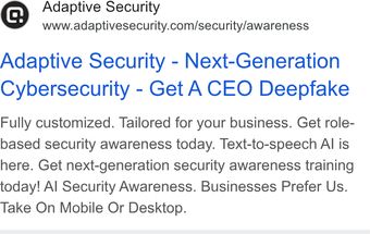 Ad by Adaptive Security