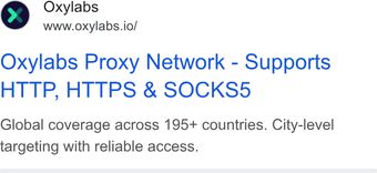 Ad by Oxylabs