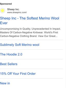 Ad by Sheep