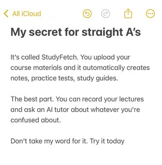 Ad by StudyFetch