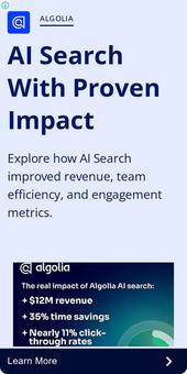 Ad by Algolia
