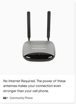 Ad by Community Phone Company