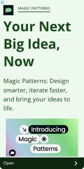 Ad by Magic Patterns