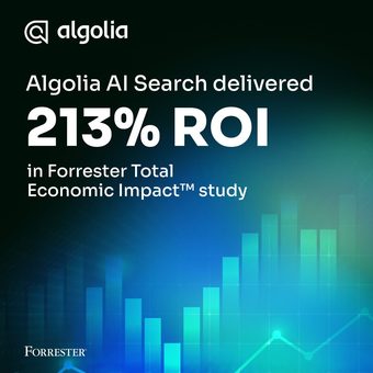 LinkedIn ad by Algolia (B2B)
