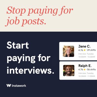 LinkedIn ad by Instawork (B2B)