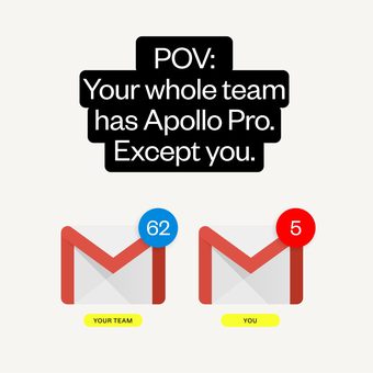 LinkedIn ad by Apollo.io (B2B)