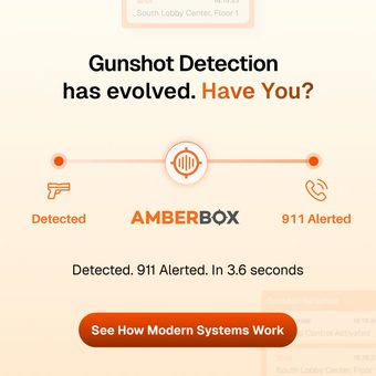 LinkedIn ad by AmberBox Gunshot Detection (B2B)